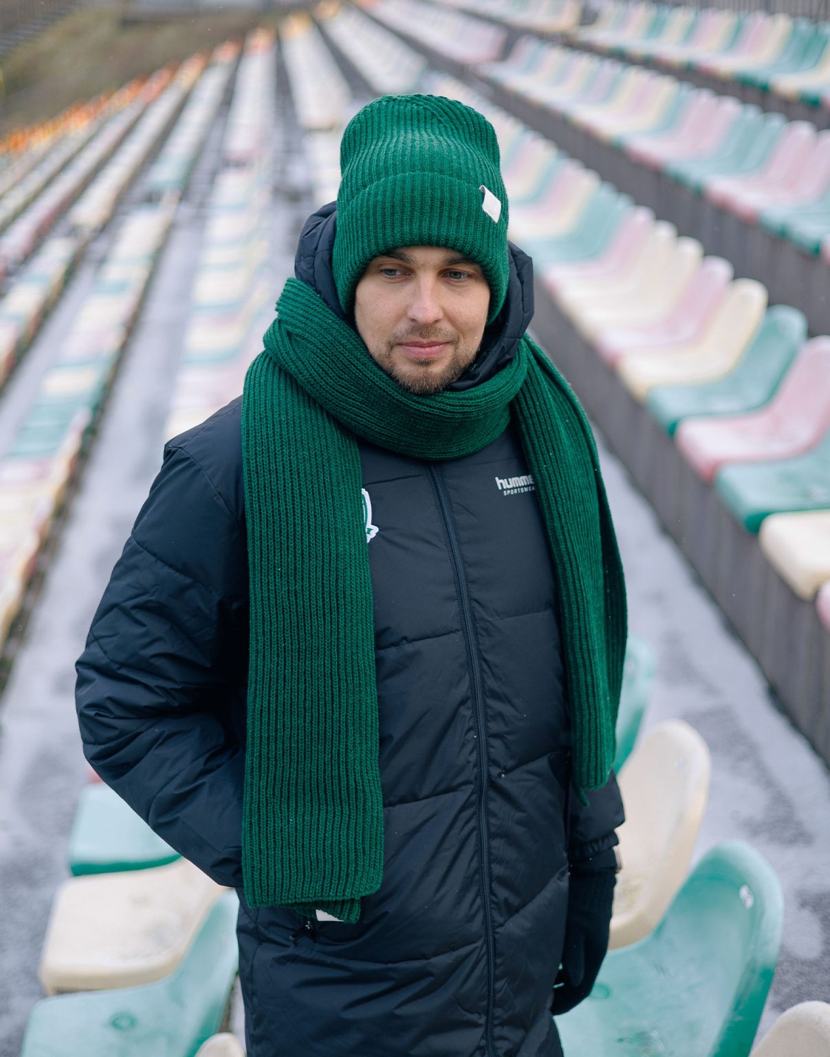Vilnonis ilgas šalikas „Žalgirio Klasika“-6