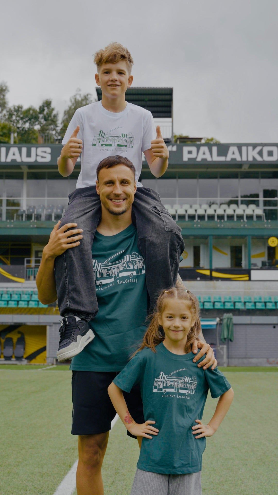 Vaikiški Marškinėliai "Žalgirio troleibusas" (balti)